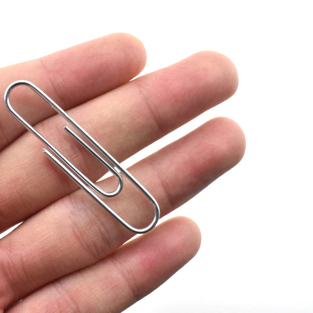 HAHIYO Paper Clips 2 inches (50mm) Length Gold Wide Paperclips Vinyl Coated Prevent Scratching Tearing The Pages Sturdy for Bookmark Organize Home Office School 30 Pack