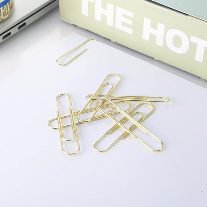 Large Paper Clips, Gold Paper Clips, 2 Inch Paper Clip, Jumbo Paperclips 100/Pack