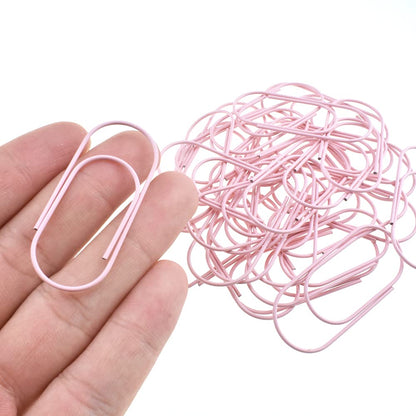 HAHIYO Paper Clips 2 inches (50mm) Length Gold Wide Paperclips Vinyl Coated Prevent Scratching Tearing The Pages Sturdy for Bookmark Organize Home Office School 30 Pack