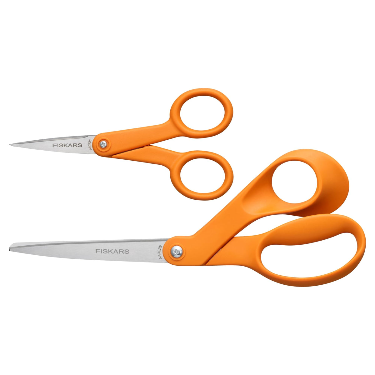 Fiskars 5" Non-Stick Micro-Tip Scissors for Sticky Materials, No. 5, White