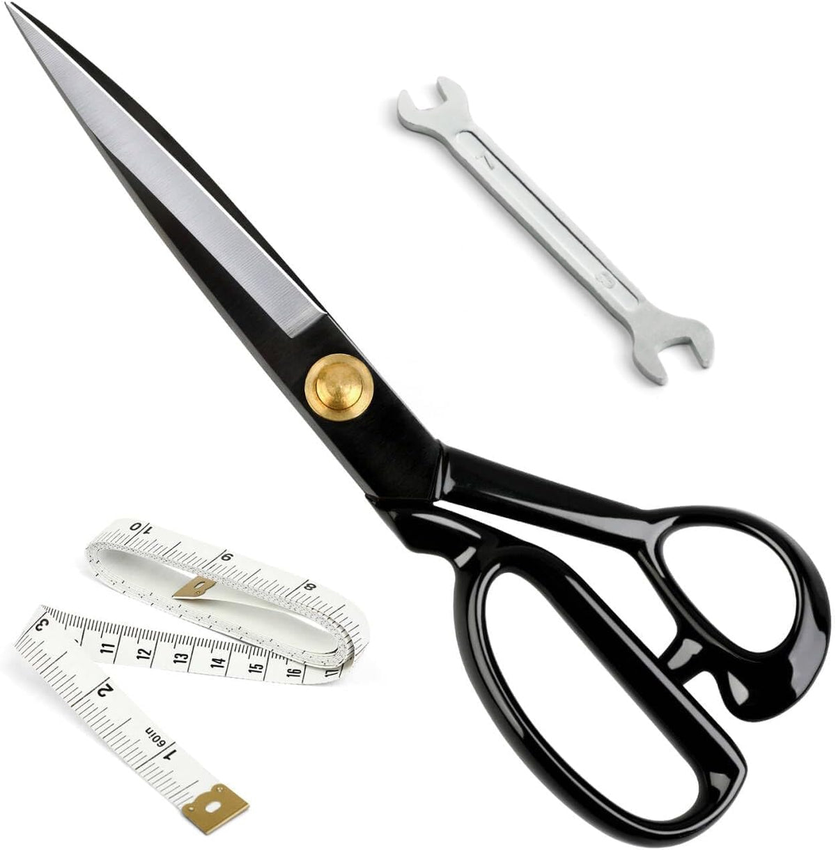 Professional Tailor Scissors 9 Inch for Cutting Fabric Heavy Duty Scissors for Leather Cutting Industrial Sharp Sewing Shears for Home Office Artists Dressmakers