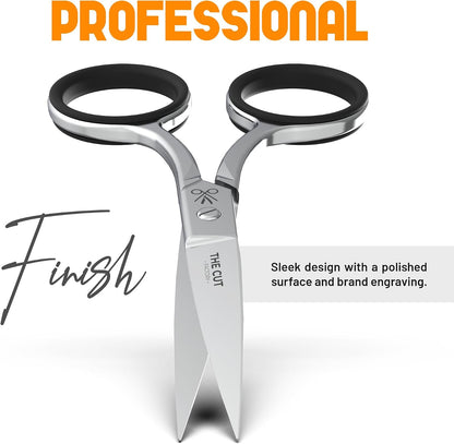 The Cut Factory® Precision Facial Hair Scissor Premium Stainless Steel Grooming Tool for Eyebrows, Mustache & Beard One Tool, All Power – No Fillers, (1x scissors only)