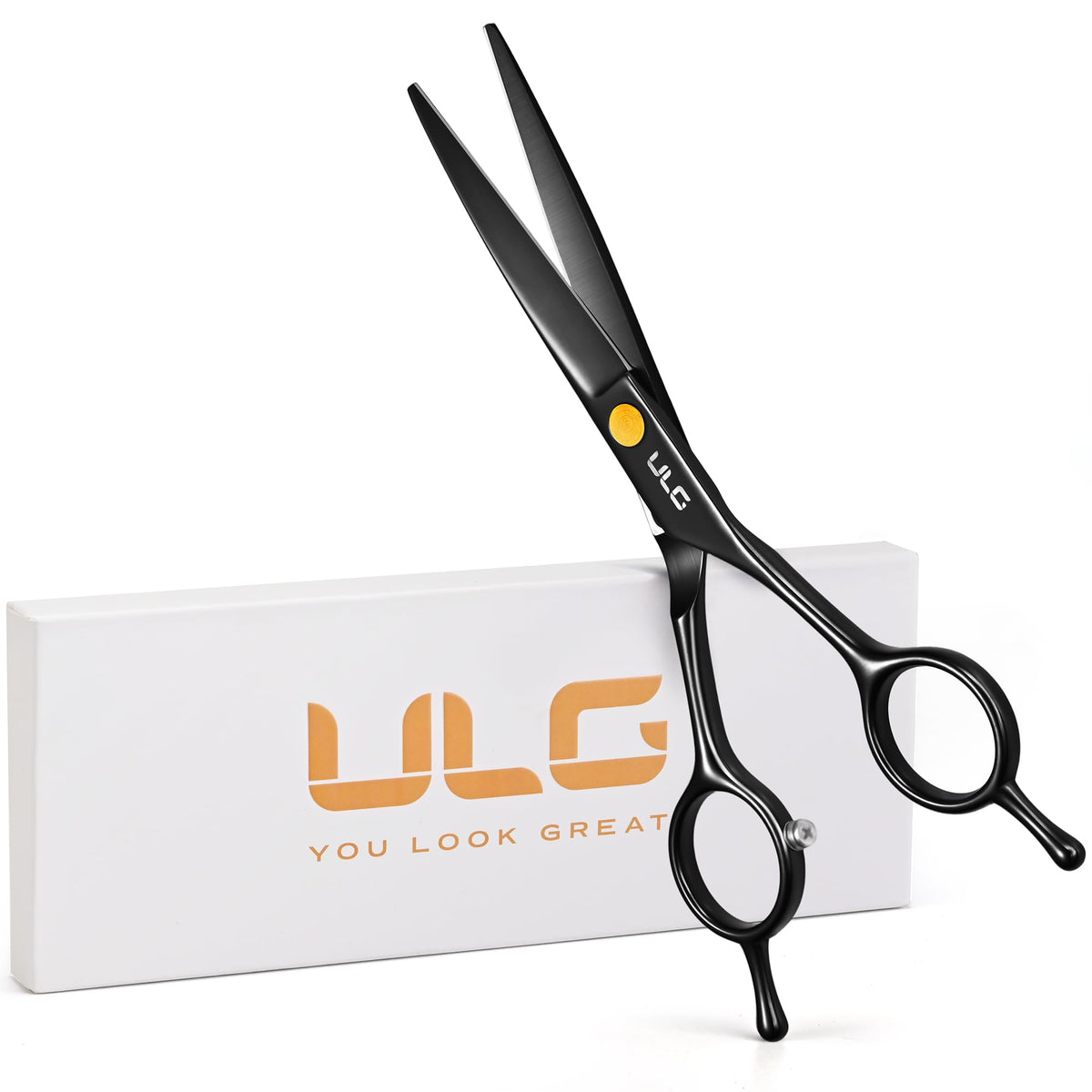 Hair Cutting Scissors, ULG Professional Hair Scissors 6.5 inch Right-Hand Razor Edge Barber Shears Salon Hair Cutting Shears Made of Japanese Stainless Steel, Hand Sharpened Blue