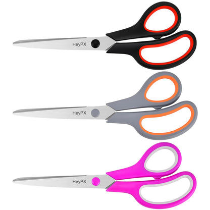 3 Pack 8.5" Stainless Steel Scissors All Purpose for Office School