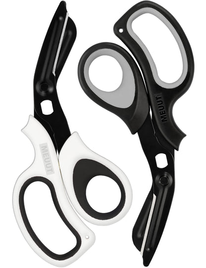 MEUUT Medical Scissors 2-Pack Trauma Shears for Nurses All Purpose Scissors