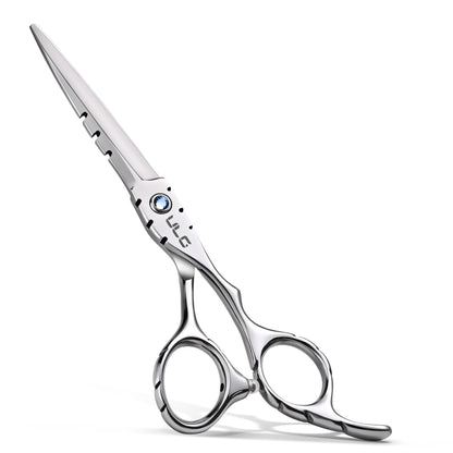 Hair Cutting Scissors, ULG Professional Hair Scissors 6.5 inch Right-Hand Razor Edge Barber Shears Salon Hair Cutting Shears Made of Japanese Stainless Steel, Hand Sharpened Blue