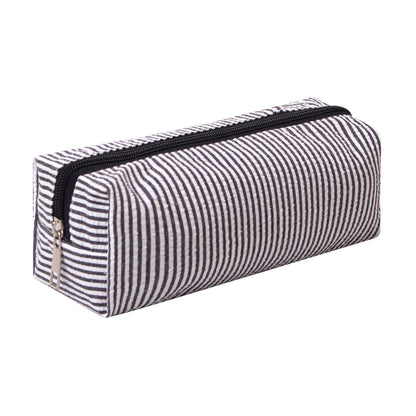 Cute Pencil Case Capacity Pencil Pouch Aesthetic Pen Bag Office Stationery Organizer Simple Sturdy Multifunctional Cosmetic Pouch (Navy blue)