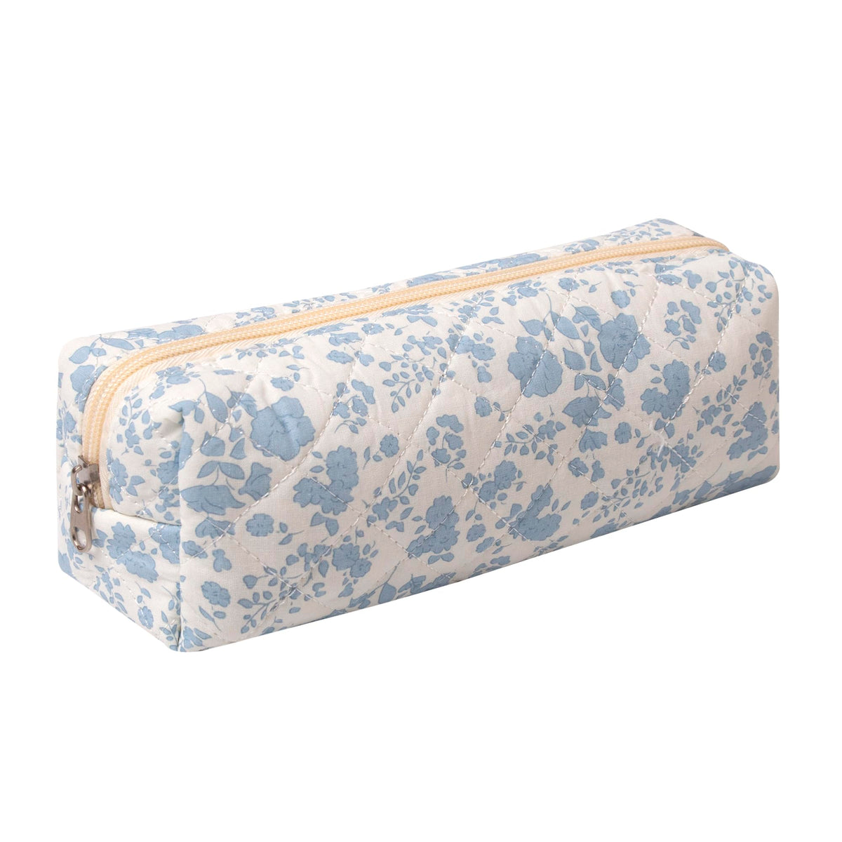 Pencil Case Office College School Storage Bag Pouch Holder Box Organizer Makeup Pouch Cosmetic Bag Aesthetic Cute Pen Case for Girls Boys Kids (Pink floral prints)