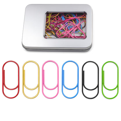 50 Pcs Cute Jumbo Planner Paper Clips 2 Inch, Fun Office Supplies
