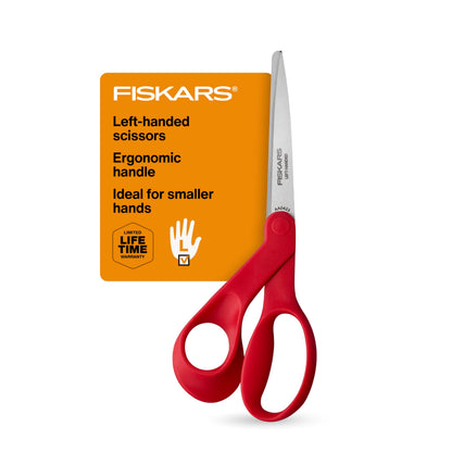 Fiskars 8" Original Orange-Handled Craft & Fabric Scissors, All Purpose