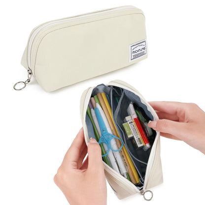 Pencil Case,Large Opening Pencil Pouch,Zipper Closure,Portable Stationery Organizer pencil bag,Office Travel Multi-Purpose Bag