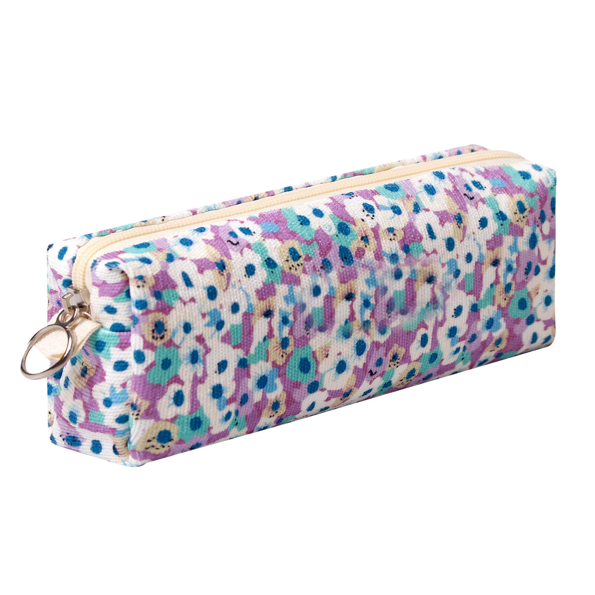 Cute Pencil Case Aesthetic Student Pencil Pouch Coin Pen Pouch Cosmetic Bag Office Stationery Organizer For Kids Teen School (Z-Pink flower)