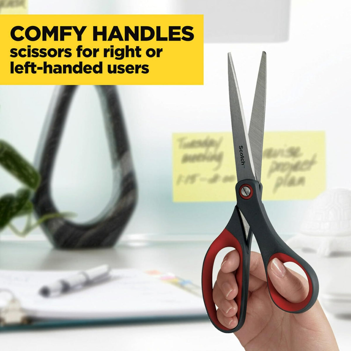 Scotch 8" Precision Scissors, 3 Pack