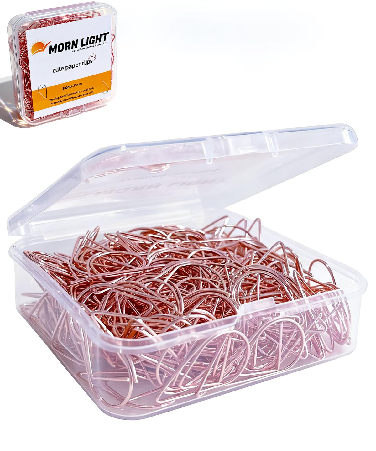 Gold Teardrop-Shaped Paper Clips, 1inch, 200 Pcs