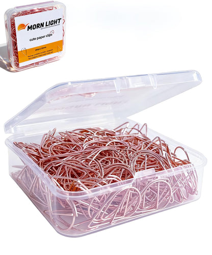 Gold Teardrop-Shaped Paper Clips, 1inch, 200 Pcs