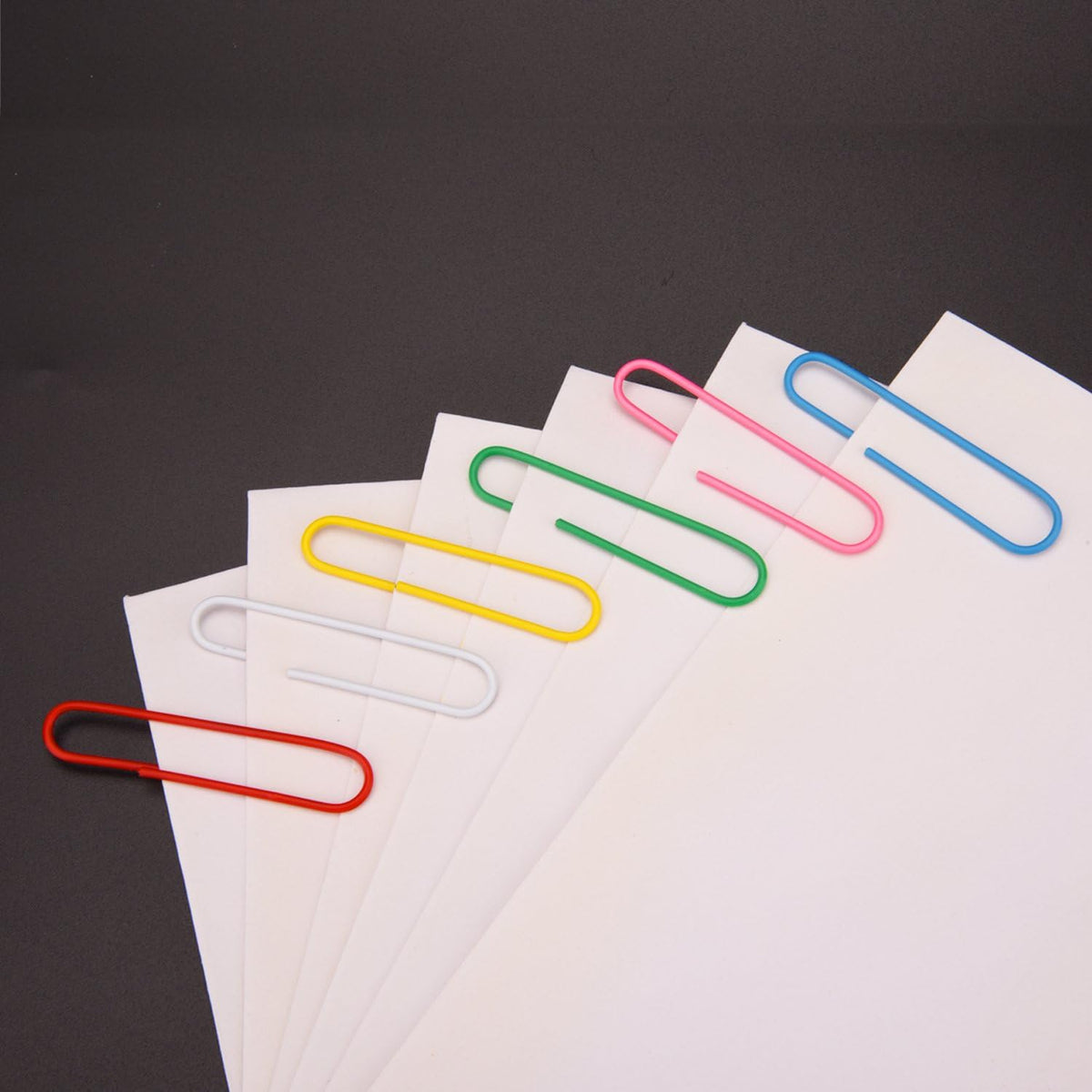 Sunmns 300 Pieces Large Colorful Paper Clips, 2 Inch
