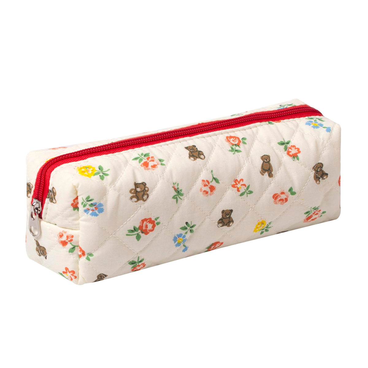 Pencil Case Office College School Storage Bag Pouch Holder Box Organizer Makeup Pouch Cosmetic Bag Aesthetic Cute Pen Case for Girls Boys Kids (Pink floral prints)