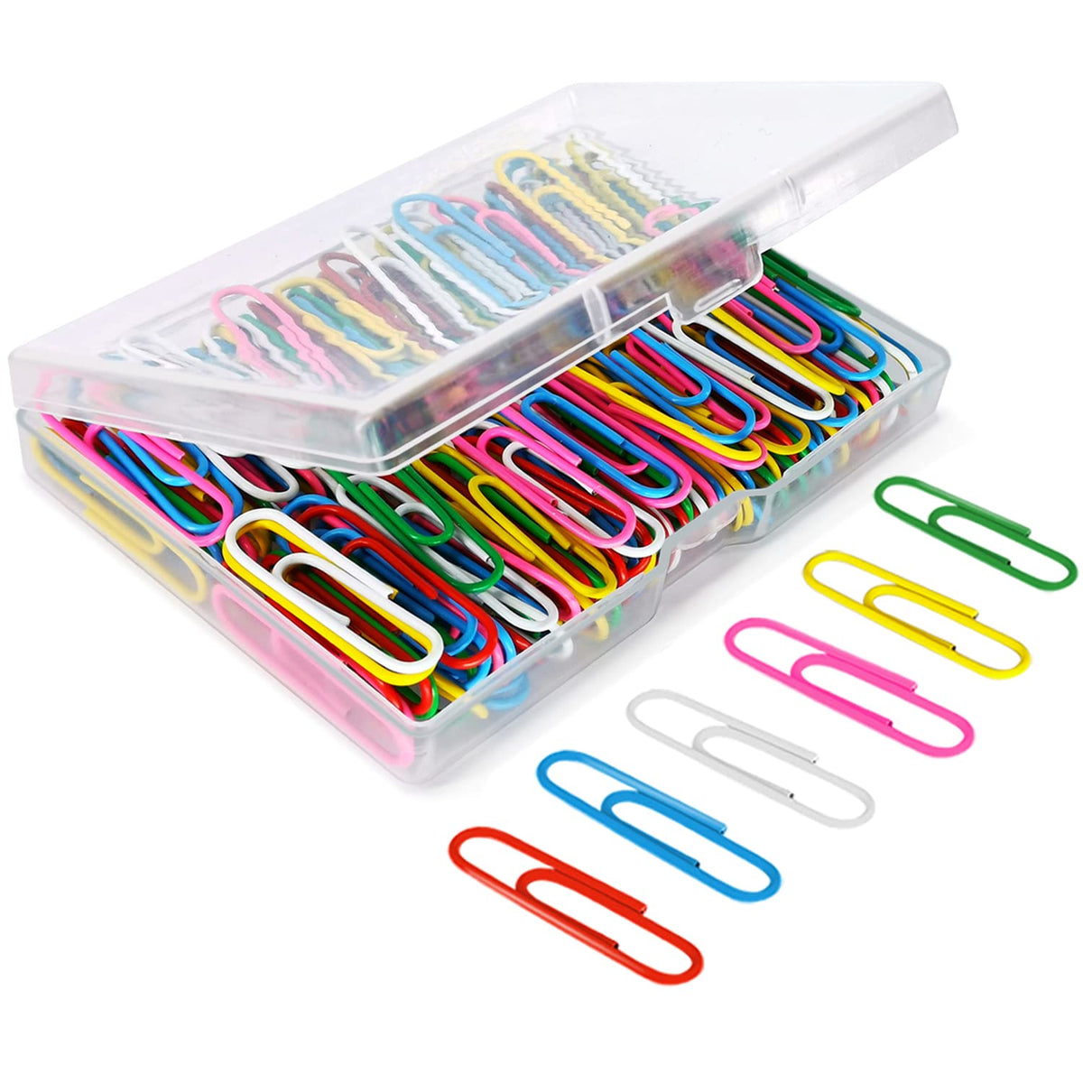 Paper Clips, 100Pcs 2 Inch Large Paperclips Assorted Color