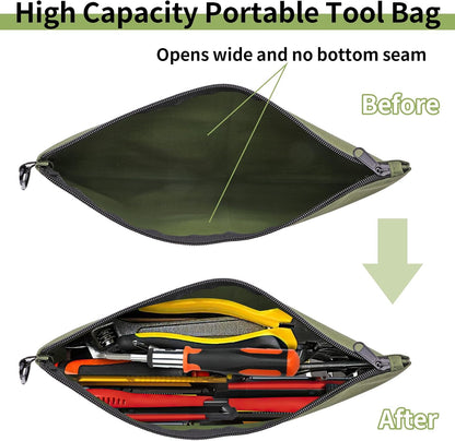 3 Pack Tool Bag Zipper Pouch, Premium Tool Pouch, Utility Storage Organizer