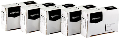 Amazon Basics No. 1 Paper Clips, Smooth, 1000 Count (10 Pack of 100), Silver