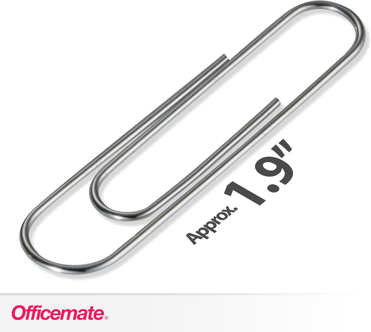Officemate Giant Paper Clips, Pack of 10 Boxes of 100 Clips Each (1,000 Clips Total) (99914)
