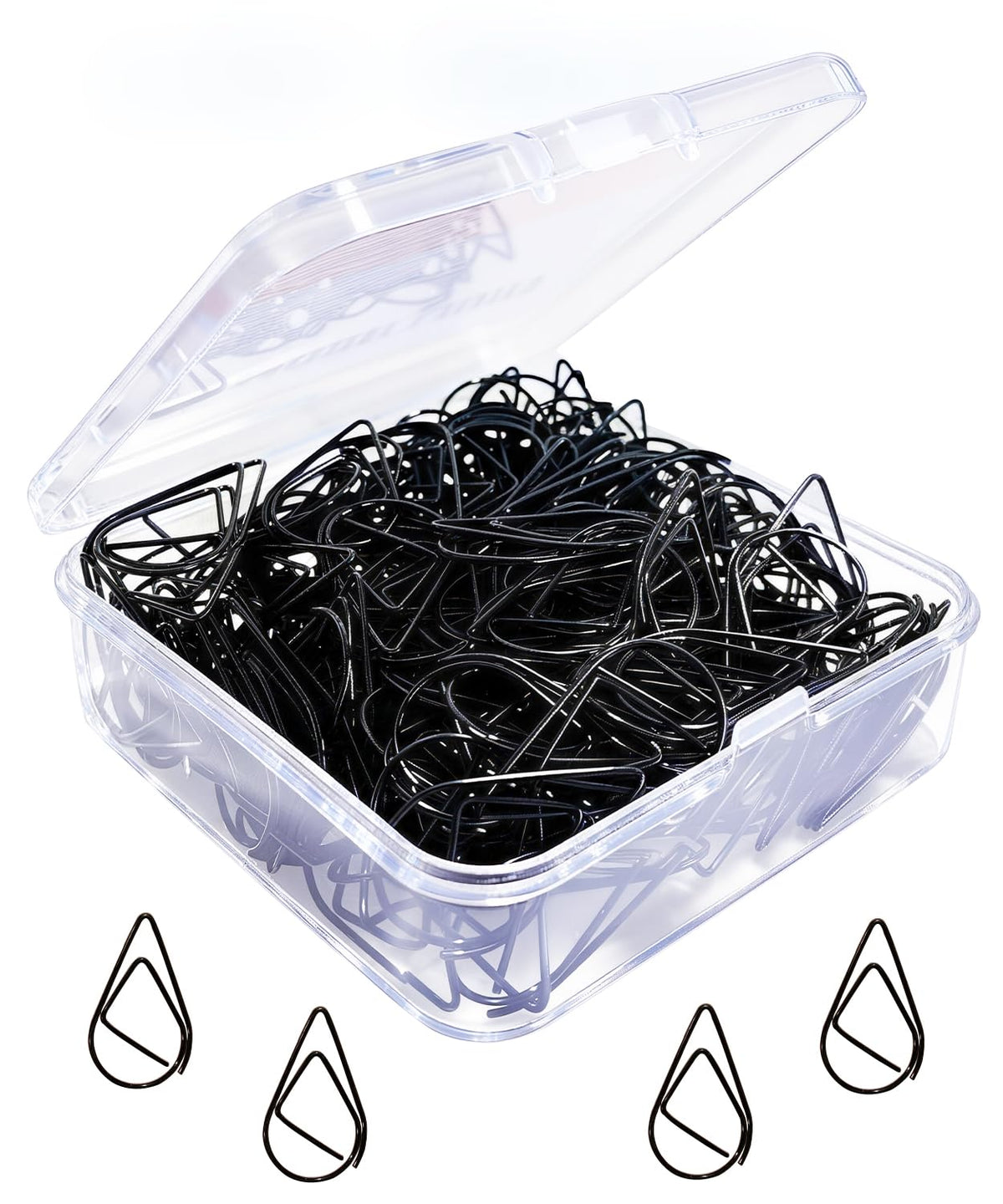 Gold Teardrop-Shaped Paper Clips, 1inch, 200 Pcs