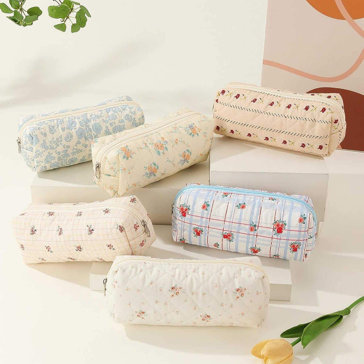 Pencil Case Pen Case Office College School Storage Bag Pouch Holder Box Organizer Makeup Pouch Cosmetic Bag Aesthetic Cute Pencil Case for Girls Boys Kids (S)