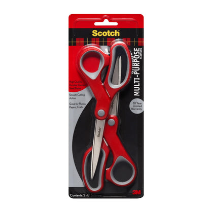 Scotch 8" Precision Scissors, 3 Pack