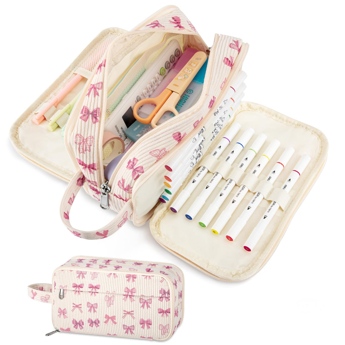 Cute Big Pencil Case Pouch Bag Strawberry for Teen Girls Boy Gift