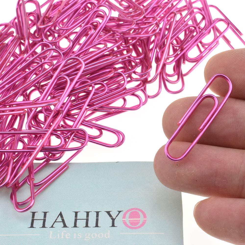 HAHIYO Paper Clips 2 inches (50mm) Length Gold Wide Paperclips Vinyl Coated Prevent Scratching Tearing The Pages Sturdy for Bookmark Organize Home Office School 30 Pack