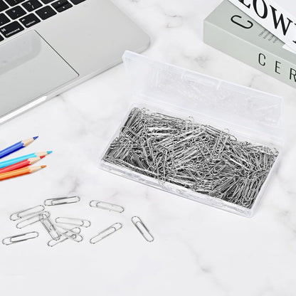 400 Pcs Medium Paper Clips,1.3 inch Metal Paper Clip for Office, School.