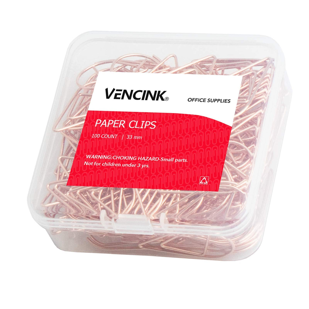VENCINK 300 Pcs Gold Paper Clips Teardrop Cute Paperclips