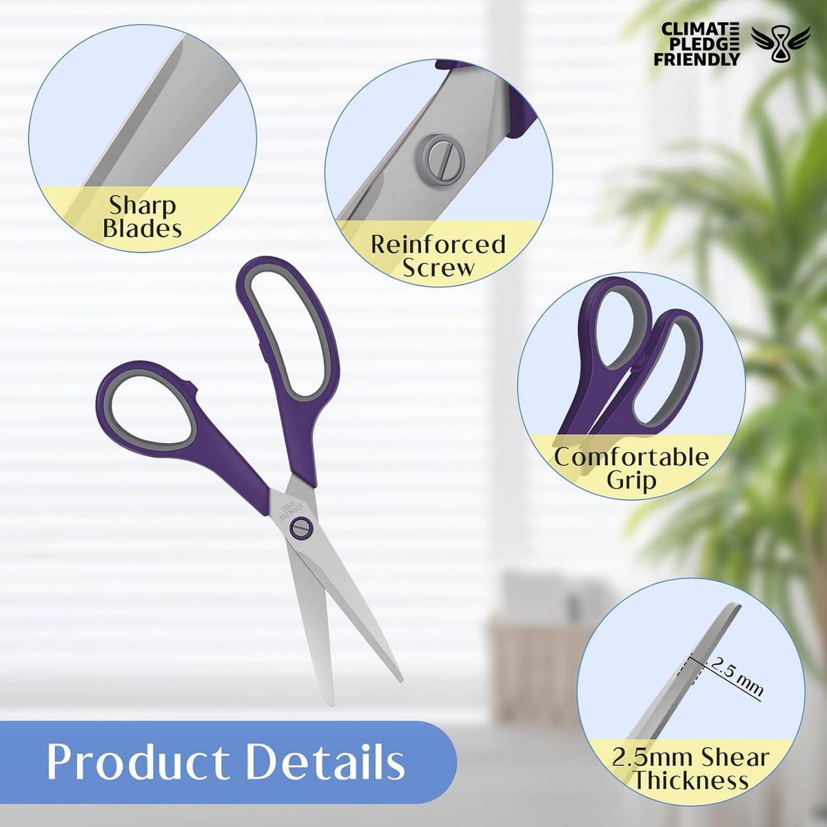 Scissors All purpose Heavy Duty for Office School Kitchen Crafts