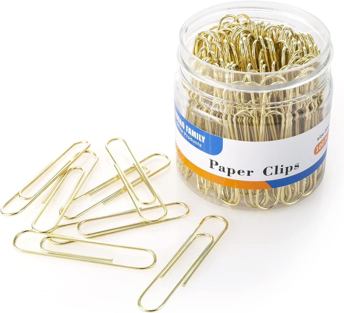Large Paper Clips, Gold Paper Clips, 2 Inch Paper Clip, Jumbo Paperclips 100/Pack