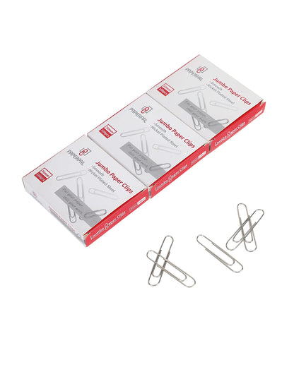 PAPERPAL Paperclips for Office School & Personal Use, #1 Smooth Paper Clip (1-2/7"), 600 Medium Paper Clips (6 Boxes of 100 Each), Silver