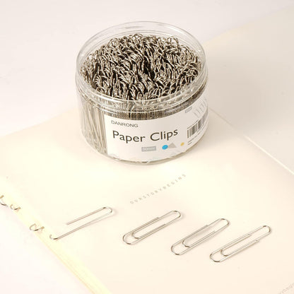 Silver Jumbo Paper Clips, 270pcs 2 Inch (50 mm) Paper Clip, Large Paperclips Great for Office School and Personal Use(2 in, Silver)