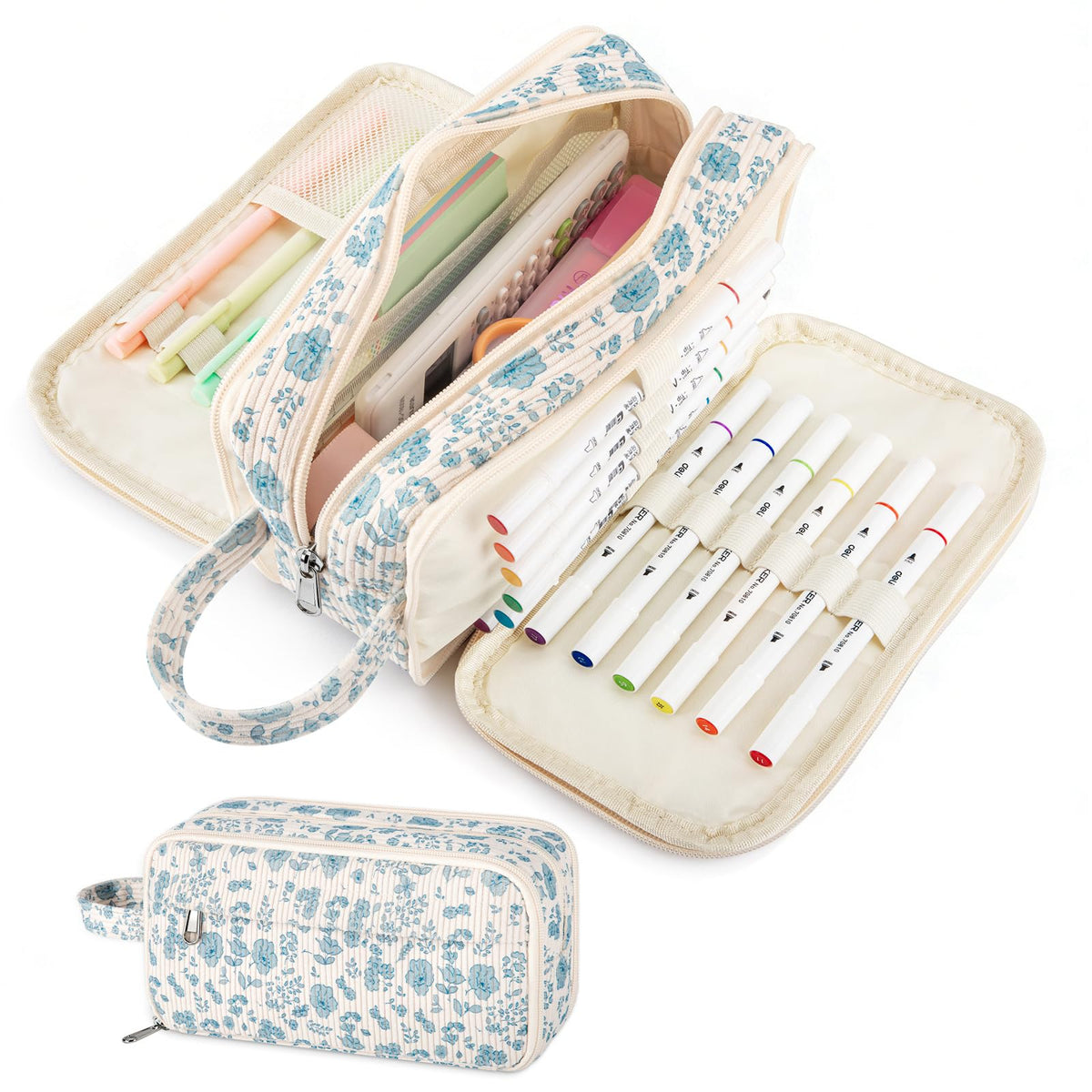 Cute Big Pencil Case Pouch Bag Strawberry for Teen Girls Boy Gift