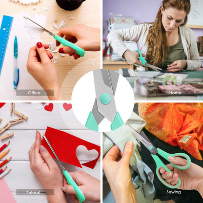 iBayam 8" Heavy Duty Scissors All Purpose for Office School Crafts Sewing