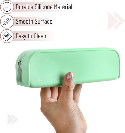Mr. Pen- Silicone Pencil Case, Aesthetic Pencil Bag for Women, Makeup Pouch