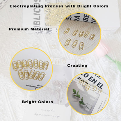 100 Pack Love Heart Shaped Paper Clips, Mini Paperclips Papers