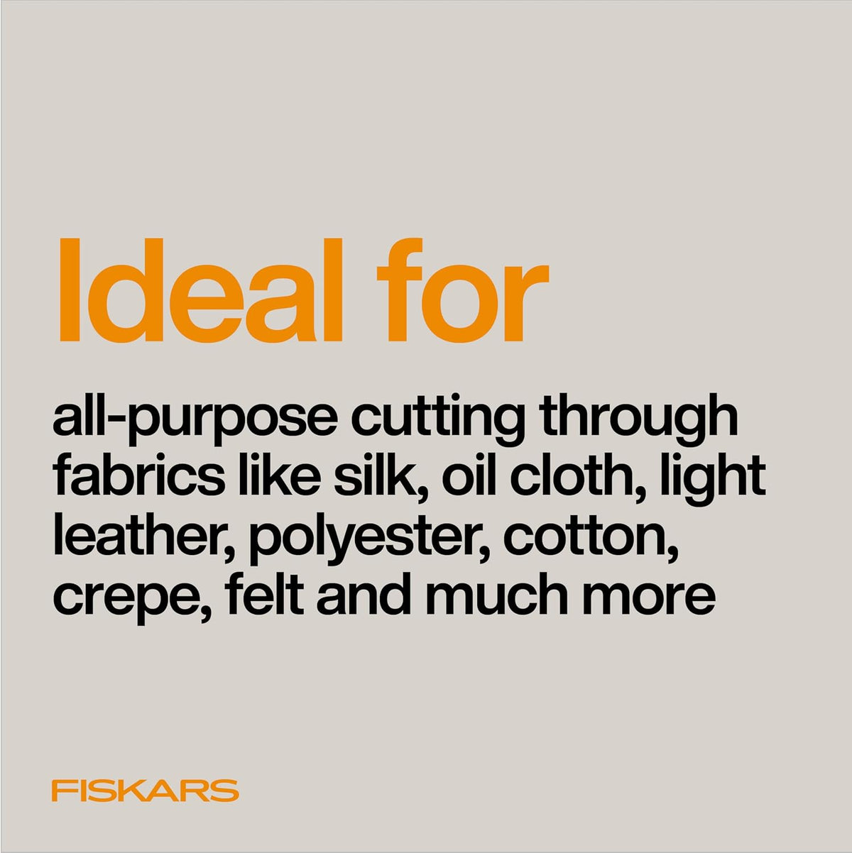 Fiskars 8" RazorEdge Fabric Scissors, Heavy Duty & Sharp Fabric Shears