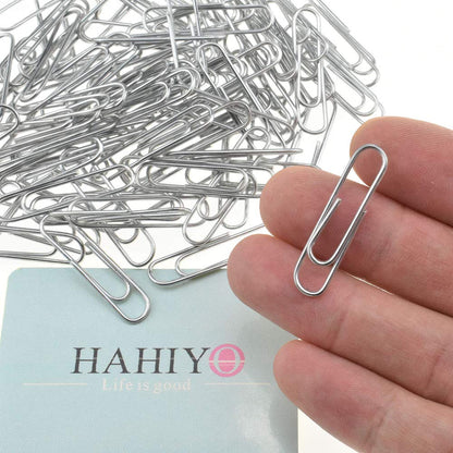 HAHIYO Paper Clips 2 inches (50mm) Length Gold Wide Paperclips Vinyl Coated Prevent Scratching Tearing The Pages Sturdy for Bookmark Organize Home Office School 30 Pack