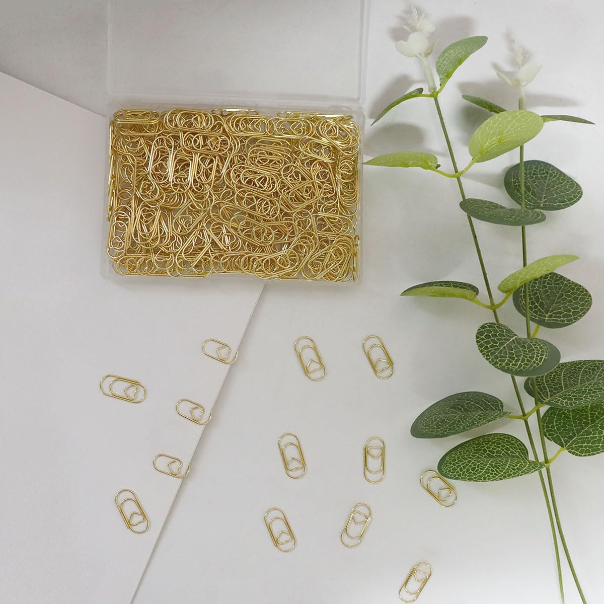 200 Pcs Small Heart Paper Clips Paperclips, 0.78 inch Cute Mini Paperclips