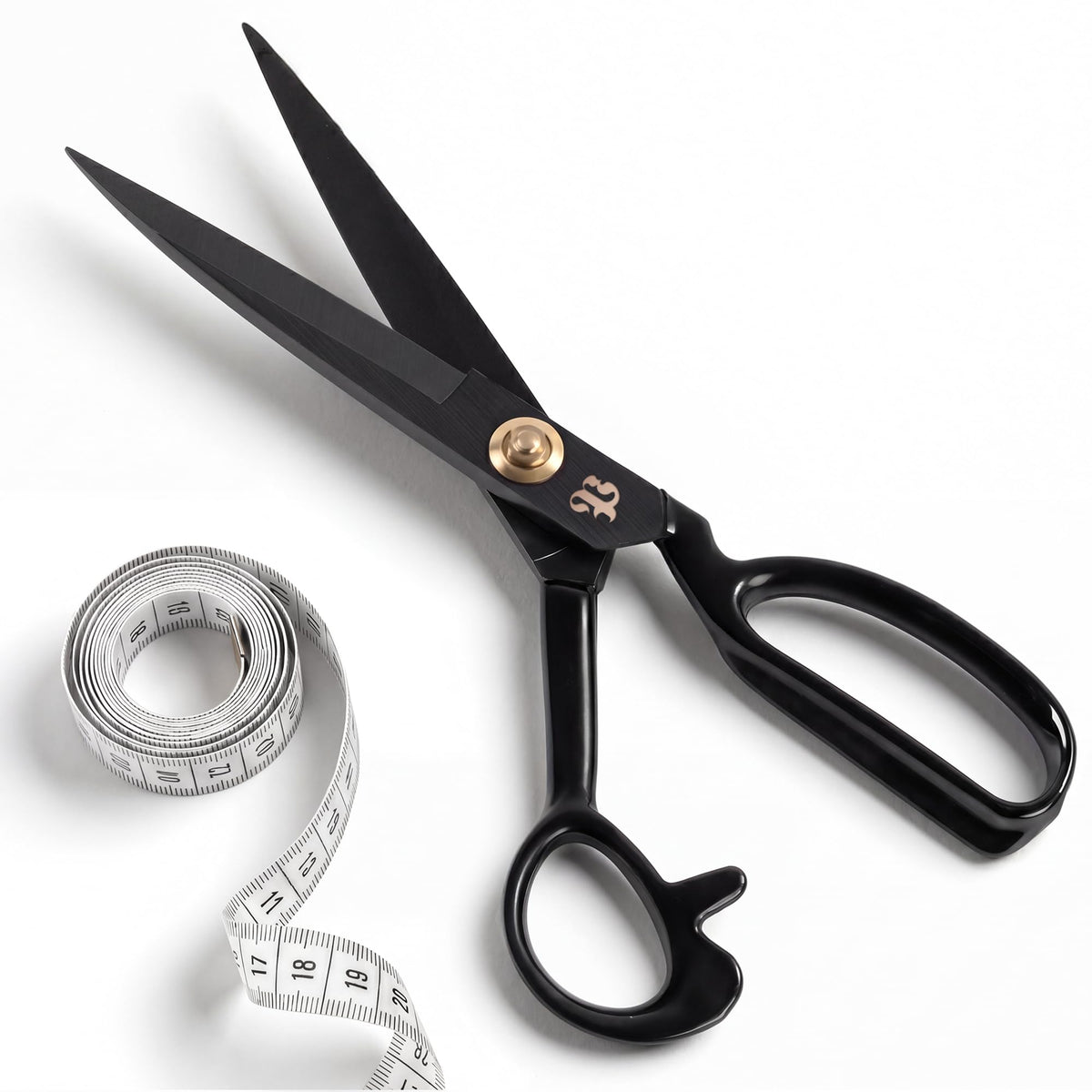 Professional Tailor Scissors 9 Inch for Cutting Fabric Heavy Duty Scissors for Leather Cutting Industrial Sharp Sewing Shears for Home Office Artists Dressmakers