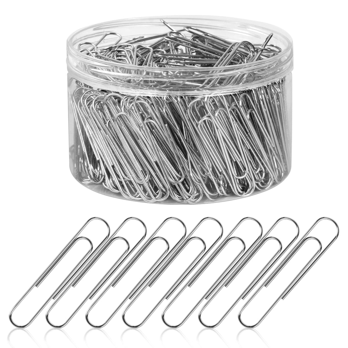 280 Pcs Large Paper Clips, 2 Inch Jumbo Paper Clips, Silver Paperclips, Stainless Steel Large Paperclips Office for Teacher Supplies School Supplies