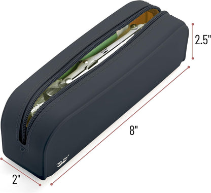 Mr. Pen- Silicone Pencil Case, Aesthetic Pencil Bag for Women, Makeup Pouch
