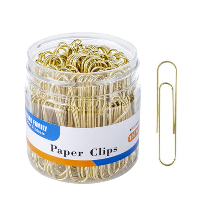 Large Paper Clips, Gold Paper Clips, 2 Inch Paper Clip, Jumbo Paperclips 100/Pack