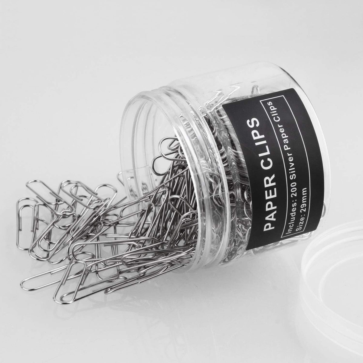 Paper Clips, 200 Pack, Paperclips, Paper Clip, Suitable for Office, School, and Daily use, Also Used for Daily DIY, Clip(Silver)