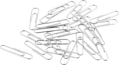 Amazon Basics No. 1 Paper Clips, Nonskid, 1000 Count (10 Pack of 100), Silver