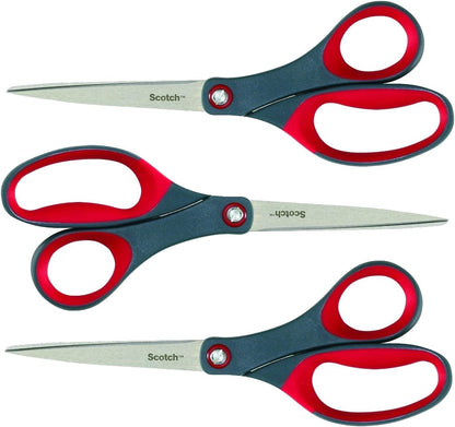 Scotch 8 Precision Scissors Great for Everyday Use (1448) (Pack of 3)